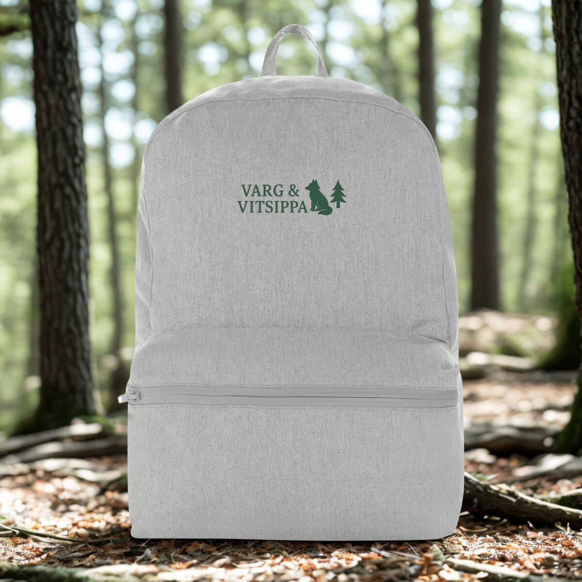 Minimalist Recycled Backpack – Forest Logo | 19.5L by Varg & Vitsippa