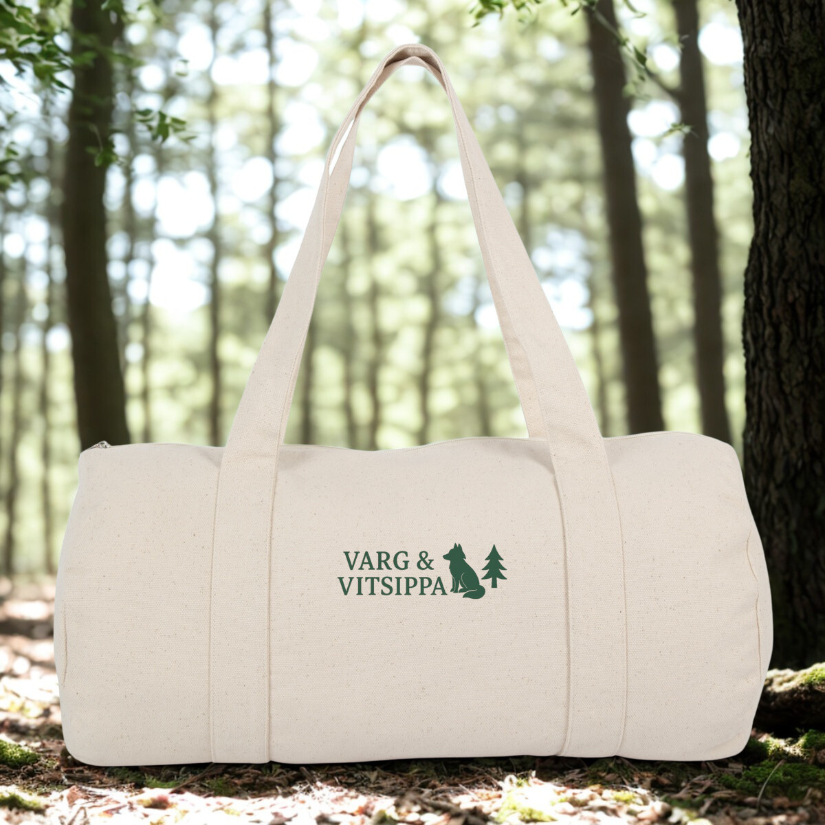 Minimalist Organic Eco-Cotton Duffel Bag – 31L | Varg & Vitsippa