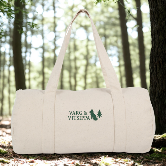 Minimalist Organic Eco-Cotton Duffel Bag – 31L | Varg & Vitsippa
