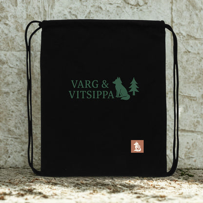 Recycled Drawstring Backpack – Forest Logo Edition | 9.5L by Varg & Vitsippa
