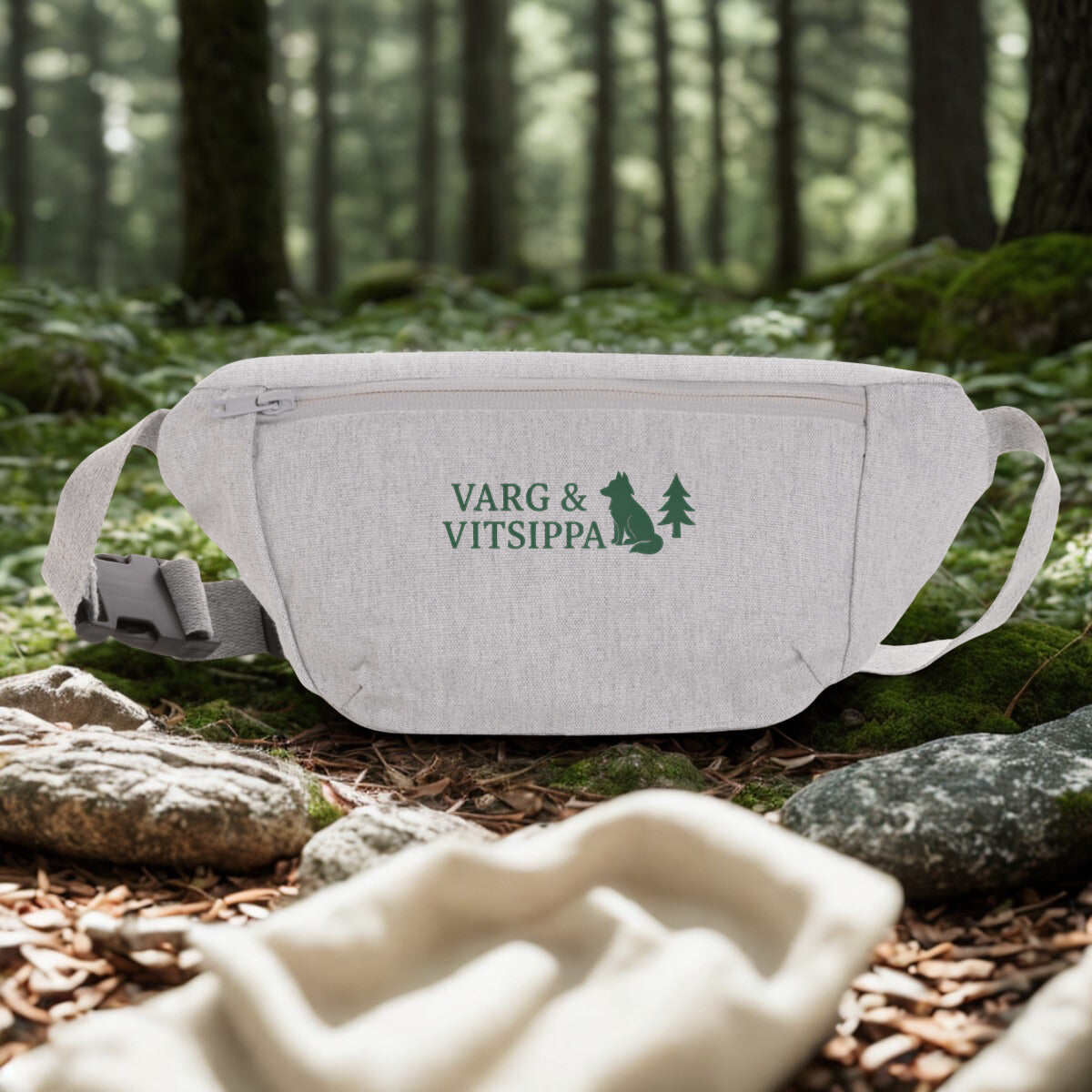 Minimalist Recycled Hip Bag – Forest Logo Edition | 2L by Varg & Vitsippa