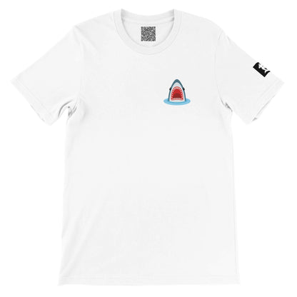 Cartoon Shark Attack – Graphic Lightweight T-Shirt with Open-Mouth Shark